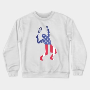 US Open Tennis USA Flag Silhouette Crewneck Sweatshirt